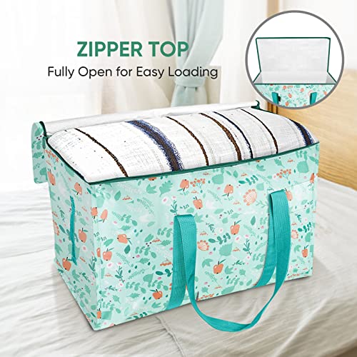 8 Pack Oversized Moving Bags with Reinforced Handles (8-Pack / Spring Stroll)