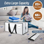 12 Pack Extra Heavy Duty Large Moving Bags with Strong Zipper (White / 12 Pack)