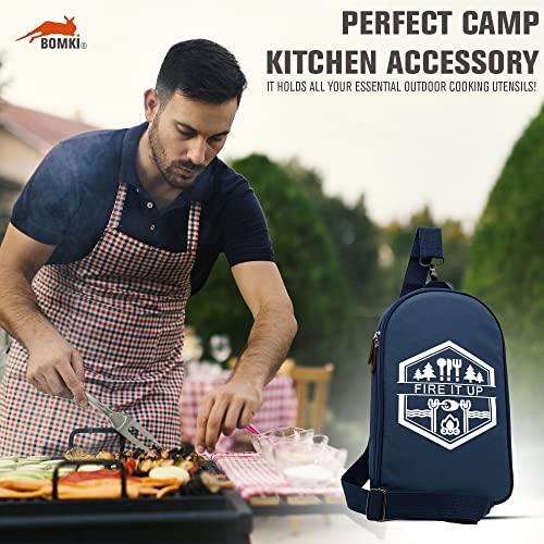 Grilling & Camping Cooking Utensils Set (Blue Lite)
