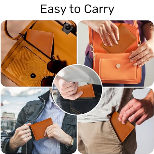 Leather Passport Holder (Brown / Solid)