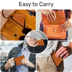 Leather Passport Holder (Brown / Solid)