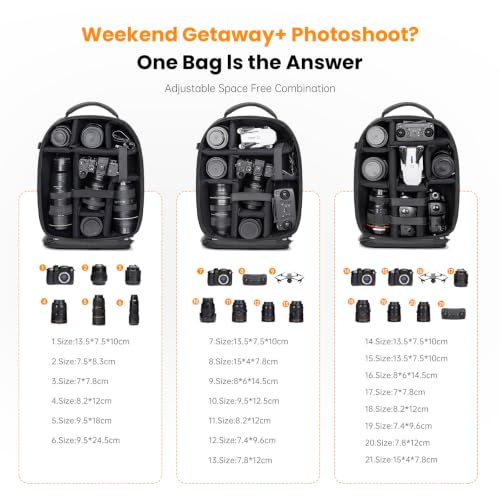 Camera Backpack Large (Black / 9.0 Large)