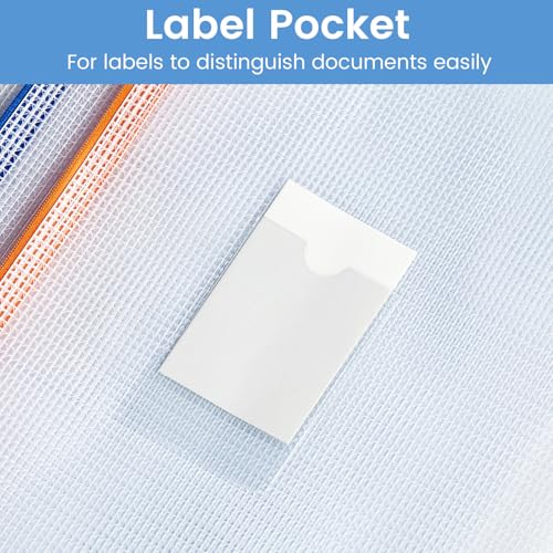 20 Pack Mesh Zipper Pouch Bags (A4/Letter Size / 20 Pack)
