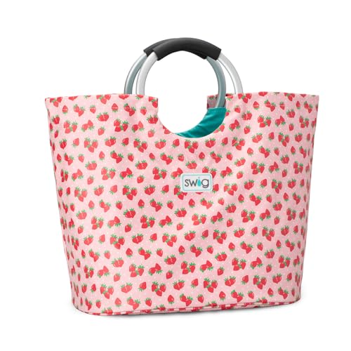 Loopi Large Waterproof Beach Tote Bag (Strawberry Shortcake)