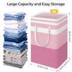2 Pack Large Laundry Baskets (88L / Pink)