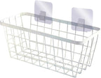 2 Set LeleCAT Hanging Wall Basket Organizer, Over the Cabinet Door Adhesive - Image 5