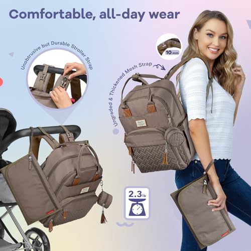 Diaper Bag Backpack (Khaki)