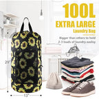 Laundry Bag Backpack (2Pack / Sunflower)