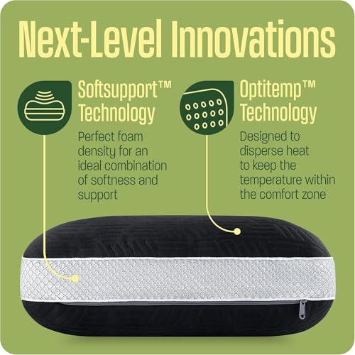 Camping Pillow (Black / Adults Height 5.5")