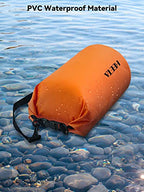 Waterproof Dry Bag Backpack with Emergency Whistle (10L / Orange)