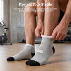 Ankle Compression Socks for Men & Women (Small-Medium / Black+ Grey (6 Pairs))