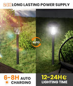 Solar Lights Outdoor (Cool White / 6 Pack)