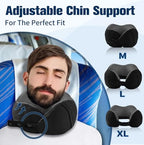 Neck Pillow for Traveling (Pure Black)
