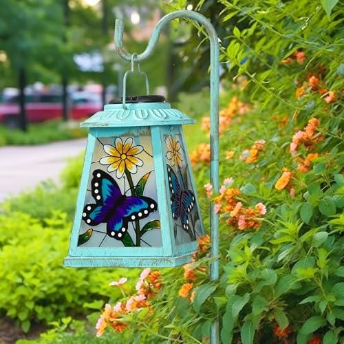 Butterfly Solar Lantern with Shepherd Hook (Butterfly)