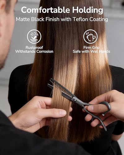 Seamless Thinning Shears (Matte Black Seamless Shears)
