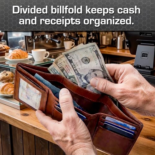 Extra Capacity Trifold Wallet for Men (IDSH7003-ID-den)