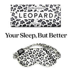 Pure Silk Sleep Mask [100% 6A Mulberry Silk (Leopard Print)
