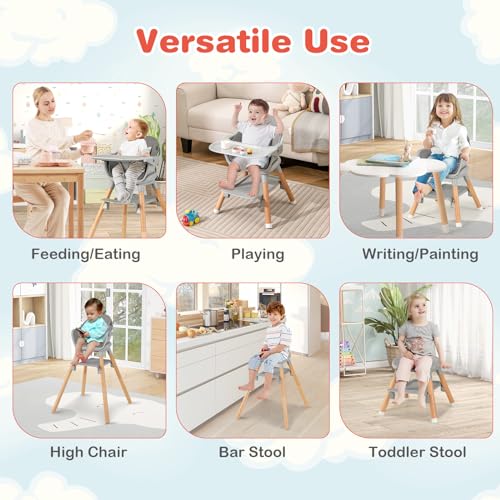 Baby High Chair (Dark Gray)