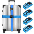 Luggage Straps for Suitcases TSA Approved (Blue)