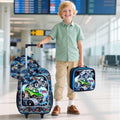 5PCS Kids Luggage Set for Boys (Blue car 5pcs)
