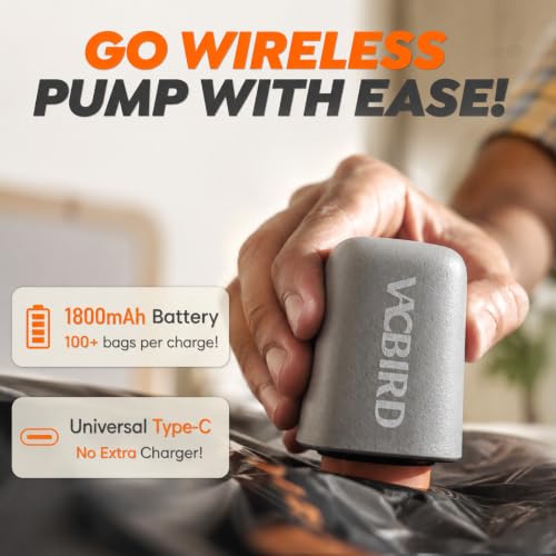 Rechargeable Wireless Pump Travel Storage Bags Set
