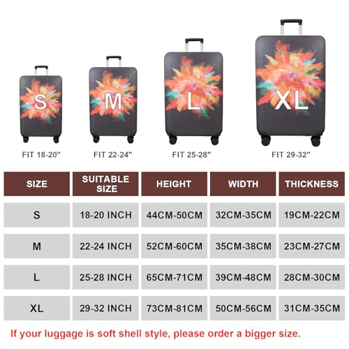 Travel Luggage Cover Suitcase Cover Protector Skins 18 (Graffiti / M (for 22--24 inch luggage))