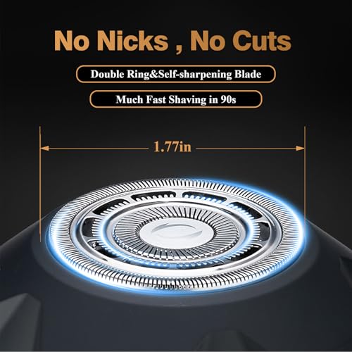 Magnetic Electric Head Shavers for Bald Men (Matte Black)