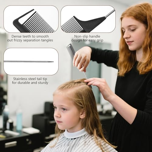 Boar Bristle Slick Back Hair Brush (Wood Color)