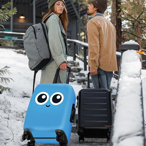 Cute Smiley Face Luggage Cover (#12 / XL(fits 32-34Inch suitcase))