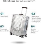 0.4mm Thick Transparent PVC Luggage Protector Cover Set, Waterproof TSA - Image 5