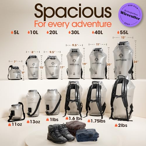 10L Waterproof Dry Bag (10L / Clear)