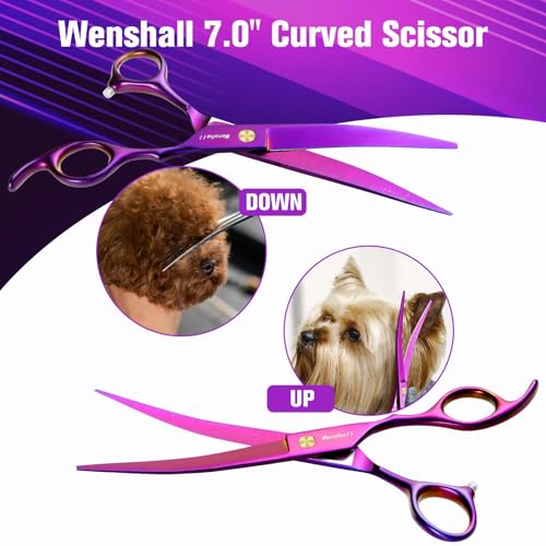 Professional Dog Grooming Scissors Set (Purple)
