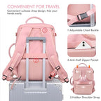 Travel Backpack for Women (Pink / Large)