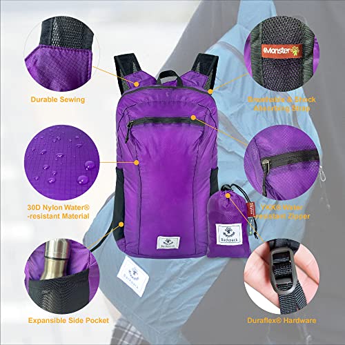 Hiking Daypack (Purple / 32L)