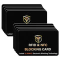 10 Pack RFID Blocking Card for Credit Debit ID Card (Black)
