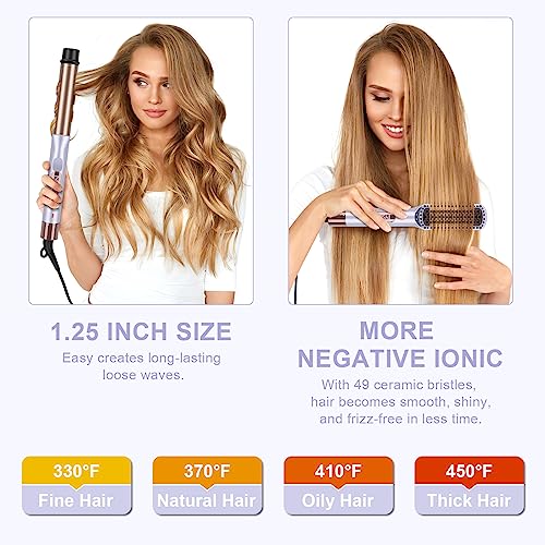 Hair Straightener and Curler (Purple)