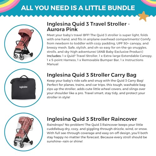 Quid³ Stroller Travel Kit (Aurora Pink)