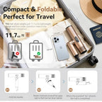 Dual Voltage Travel Hair Dryer (Rose Gold)