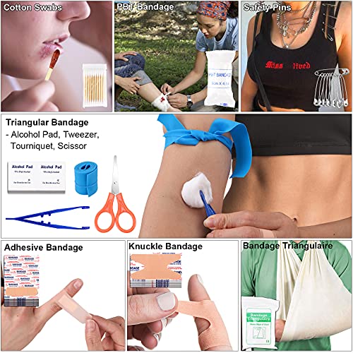 Emergency Survival Kit and First Aid Kit (Green)