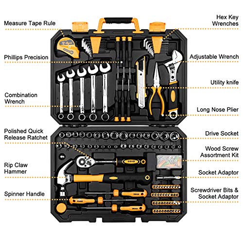 158 Piece Tool Set (Yellow)