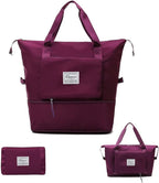 Large Capacity Foldable Travel Bag Expandable Portable Carry on Bag Dry&Wet by Orshawer