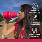 25oz Collapsible Water Bottle (Raspberry)