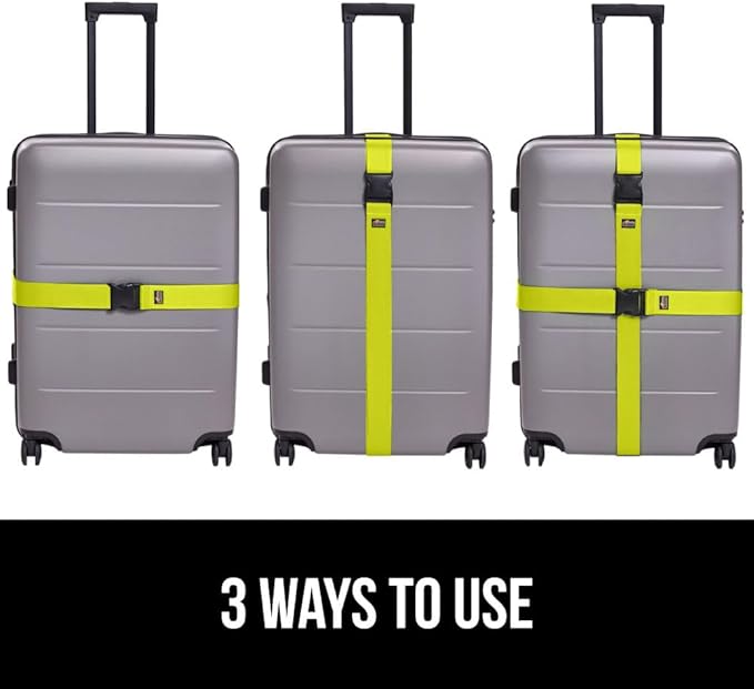 GORILLA GRIP Heavy Duty 8 Pack Adjustable Luggage Straps - Image 6