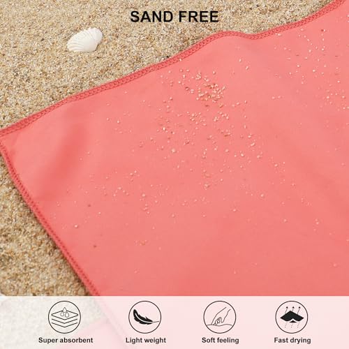 Microfiber Towel Quick Dry Camping & Travel & Gym Towel. Compact (Brick Red / 60.00" x 30.00")
