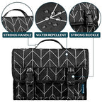 Travel Hanging Toiletry Bag for Women Men (Black Chevron / Large)