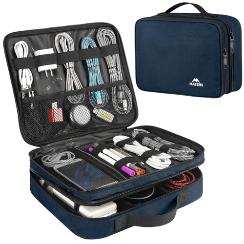 Electronic Travel Organizer Case (Navy Blue / Medium)