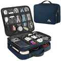 Electronic Travel Organizer Case (Navy Blue / Medium)