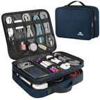 Electronic Travel Organizer Case (Navy Blue / Medium)