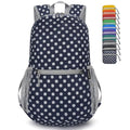 Lightweight Packable Backpack (20L / D-blue White Dot)