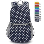 Lightweight Packable Backpack (20L / D-blue White Dot)